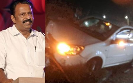കാർ ഡിവൈഡറിൽ ഇടിച്ചുകയറി കോവളം എംഎൽഎ എം. വിൻസെന്റിന് പരിക്ക്