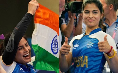 ട്രിപ്പിൾ മെഡലെന്ന ചരിത്ര നേട്ടം നഷ്ടമായത് നേരിയ വ്യത്യാസത്തിൽ; മനു ഭാക്കർ 25 മീറ്റർ പിസ്റ്റളിൽ നാലാമത്